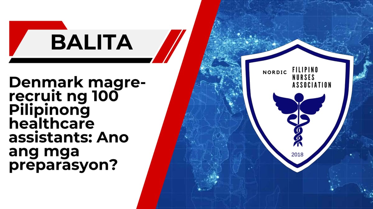 Denmark Magre-recruit ng 100 Pilipinong Narses
