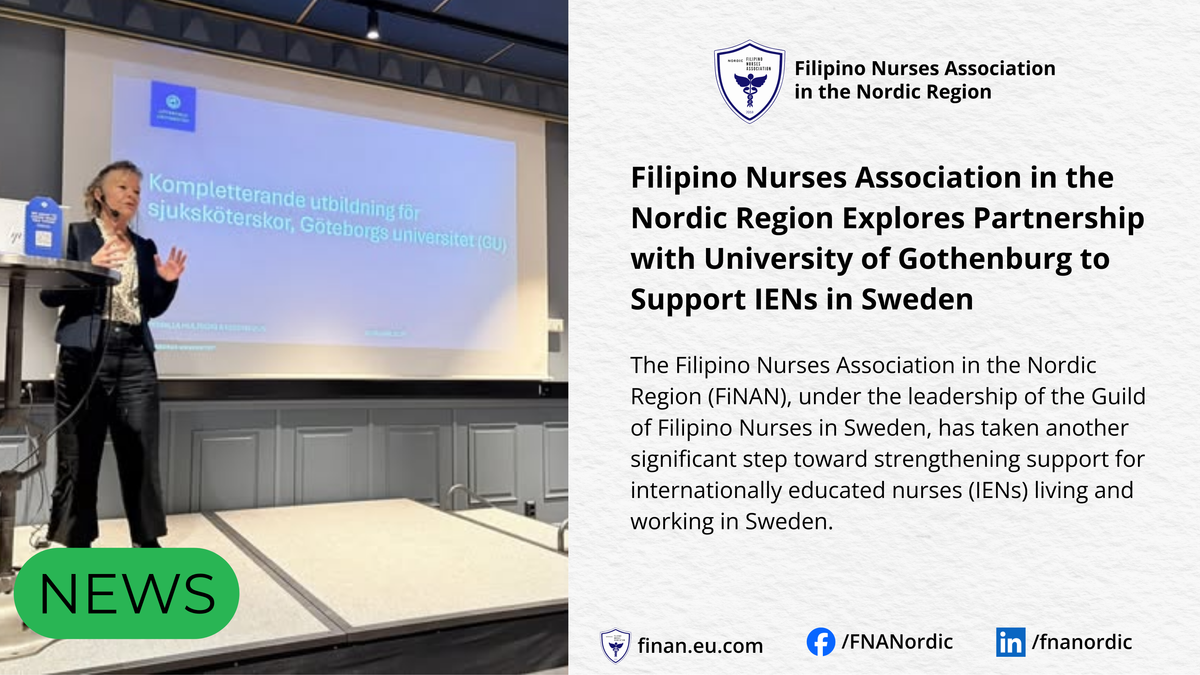FiNAN Explores Partnership with University of Gothenburg to Support IENs in Sweden